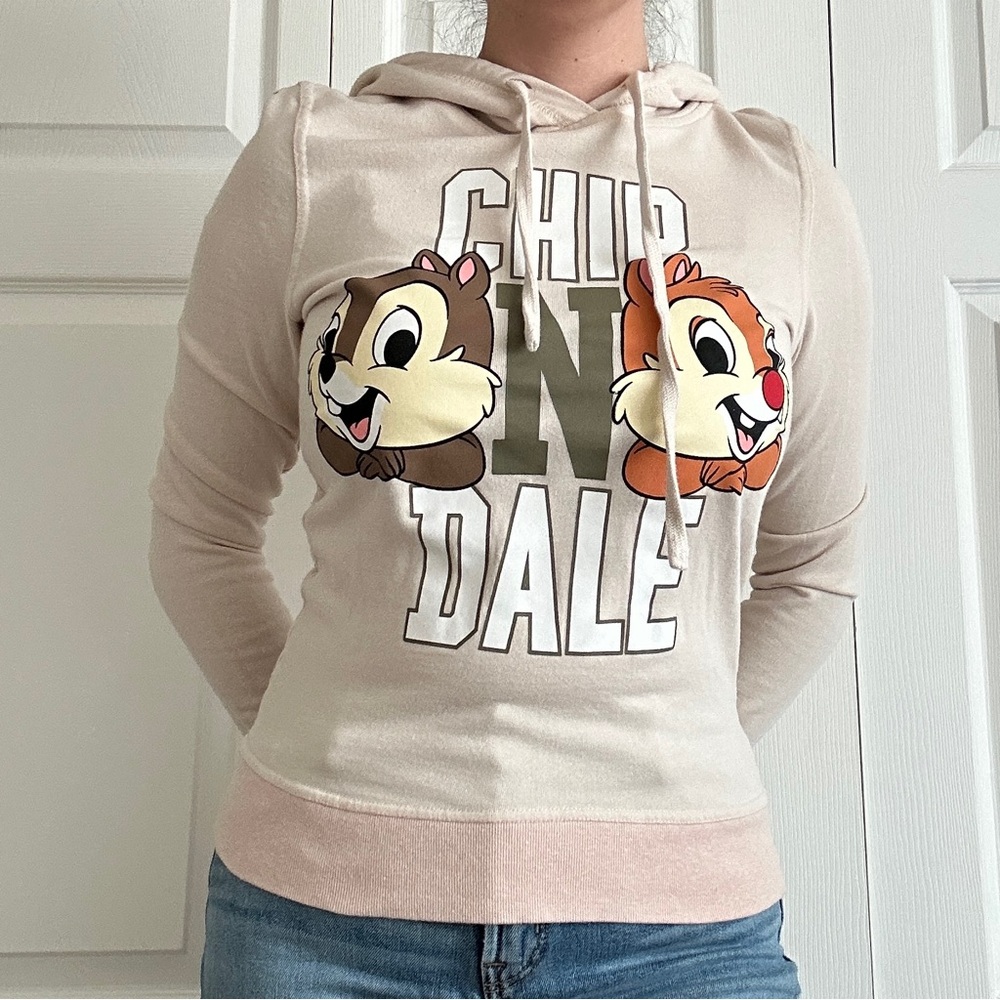 Chip & Dale papaya sweater FITS SMALL